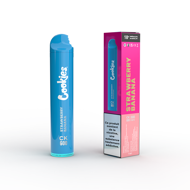 STRAWBERRY BANANA 600 PUFF NIKOTYNA COOKIES